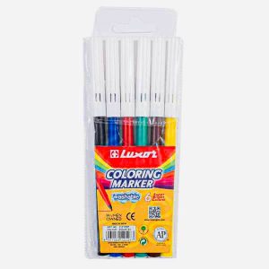 ماژیک نقاشی 6 رنگ لاکسر (luxor coloring marker)